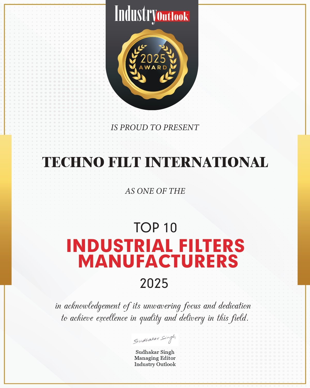 techno filt international certificate119385