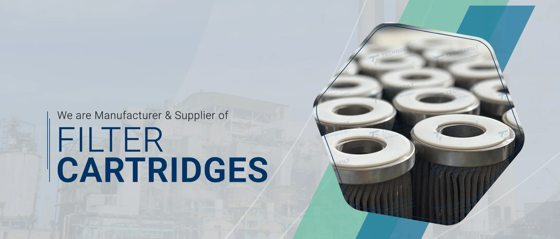 banner of filter cartridges