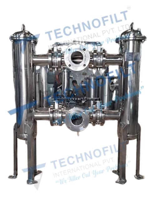 duplex filter housing